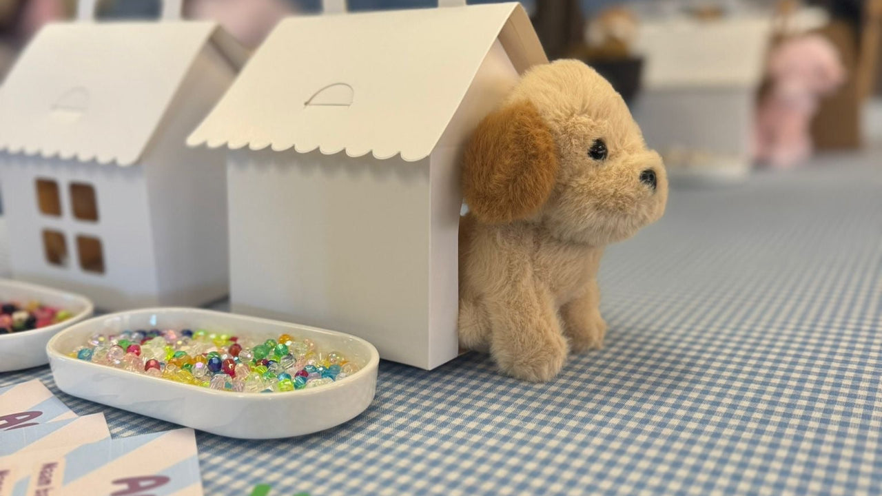 Adopteer een fluffy puppy kinderfeestje