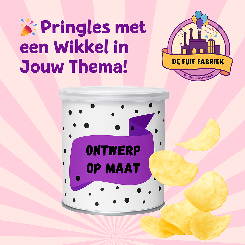 Pringles met een Wikkel in Jouw Thema!