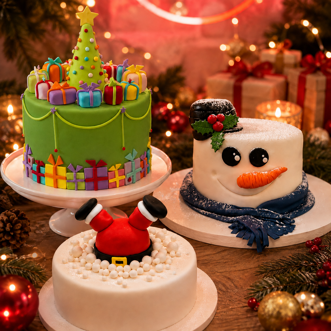 Workshop taart maken thema kerst