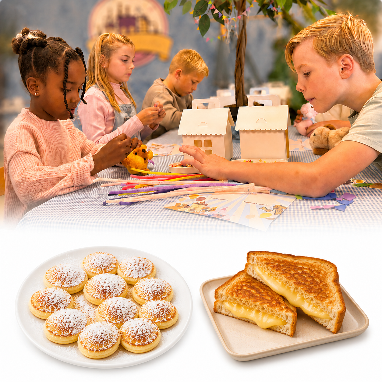 Adopteer een fluffy puppy party, inclusief poffertjes / tosti arrangement