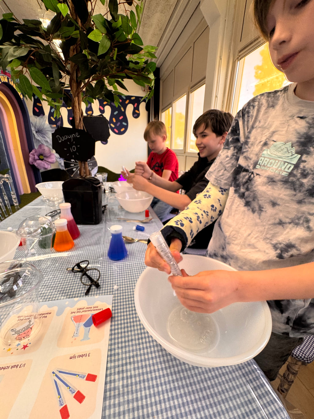Slijm festijn kinderfeestje
