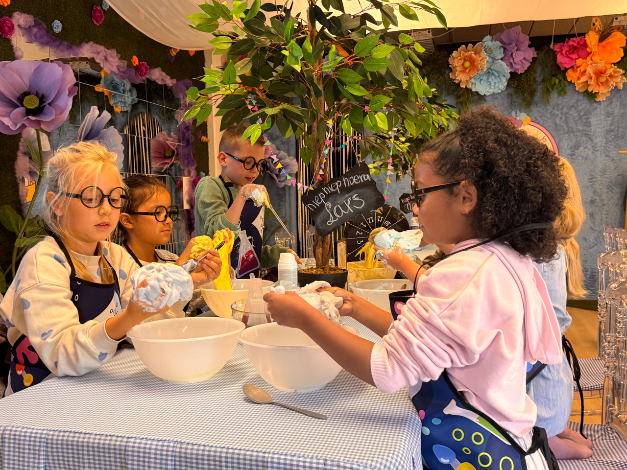 Slijm festijn kinderfeestje