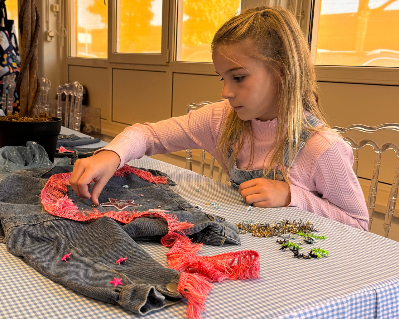 Workshop spijkerjack pimpen