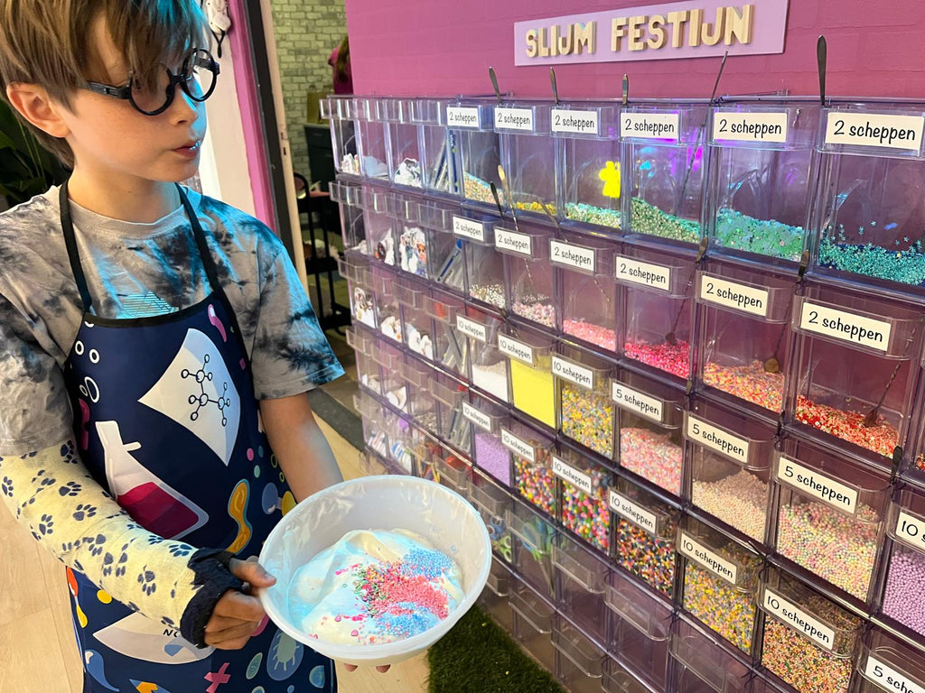 Slijm festijn kinderfeestje